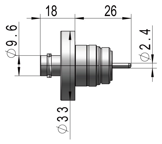 SHV-10-1 Coaxial Feedthrough